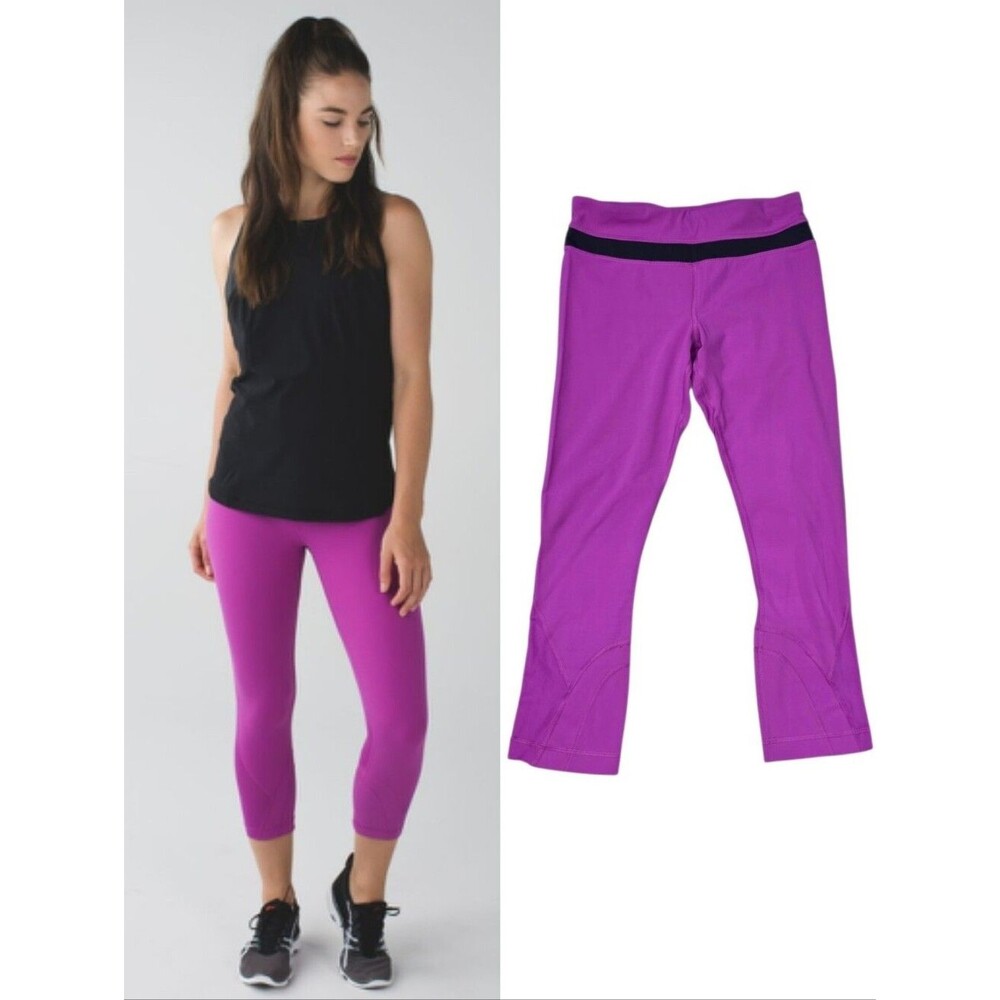 Lululemon Run Inspire Crop II Leggings – Ultra Violet Purple Size 4